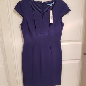 Cap sleeve short day to night work dress